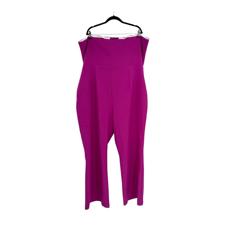 Nasty Gal Plus Premium Bustier Tailored Jumpsuit Magenta Pink‎ Plus Size US 20 - Picture 6 of 11